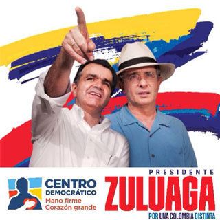 Zuluaga election campaign poster