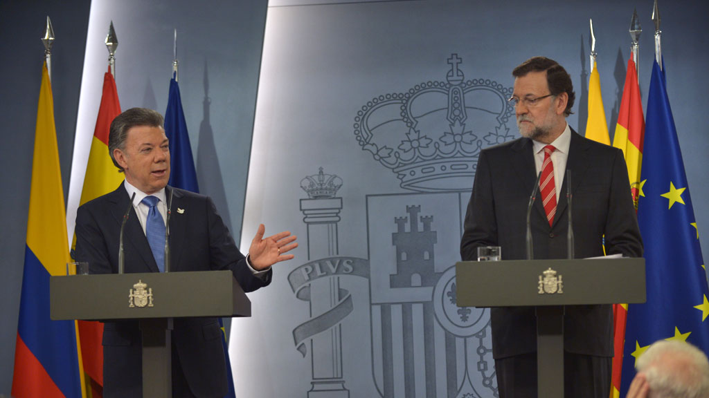 Juan Manuel Santos (L) and Mariano Rajoy (Photo: President's Office)