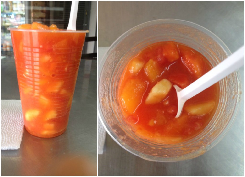 Like a chunky smoothie.