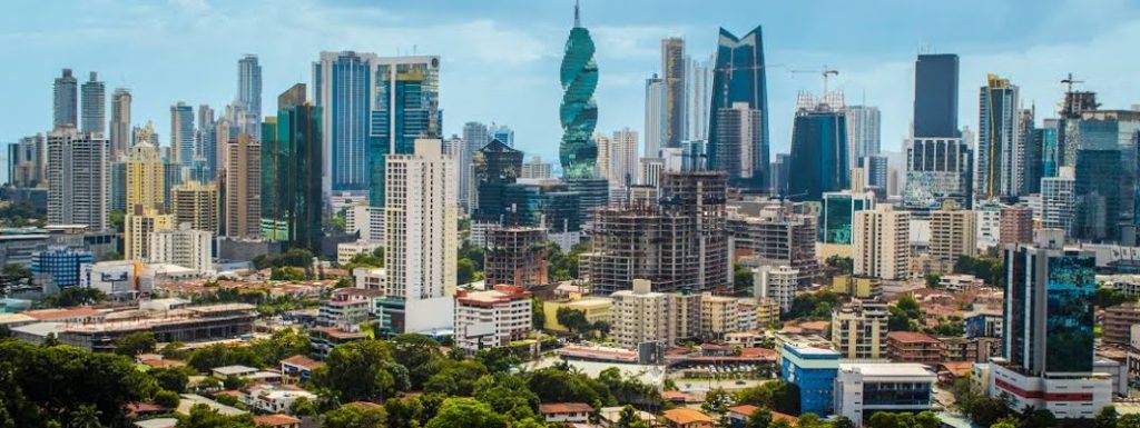 Panama City, the capital of Panama, is a modern city framed by the Pacific Ocean and man-made Panama Canal.